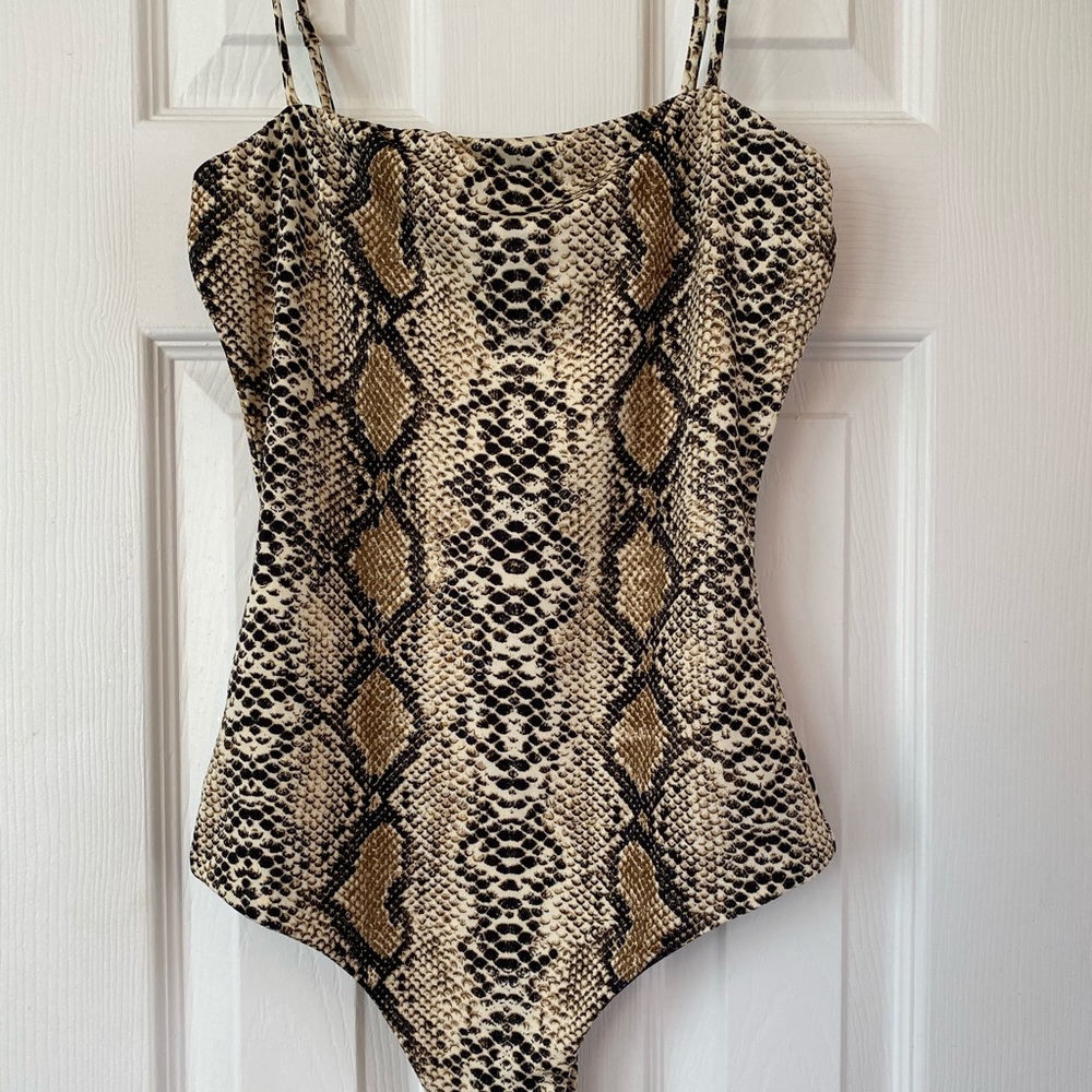 Snake Skin print Bodysuit